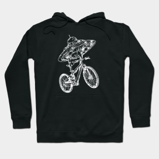 SEEMBO Spaceship Cycling Bicycle Bicycling Biker Riding Bike Hoodie